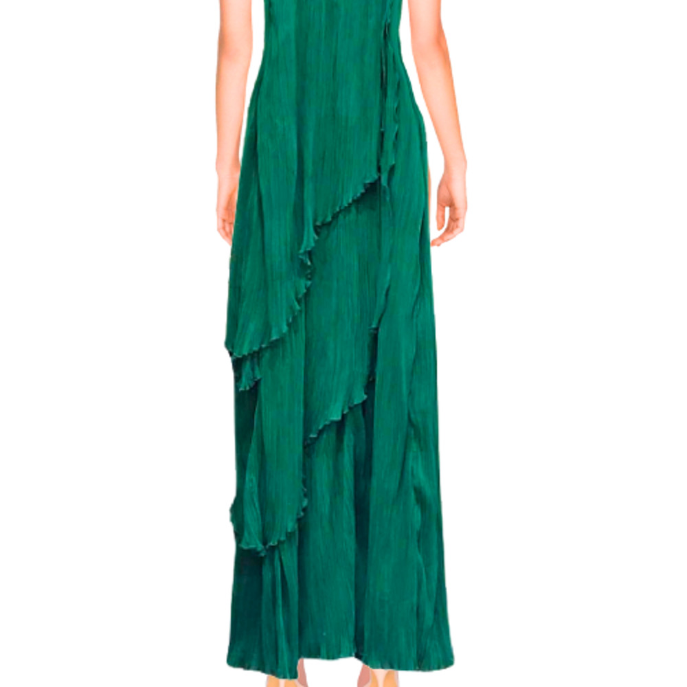 Lovers + Friends Mae Gown in Kelly Green NWOT Size Small - Picture 2 of 4